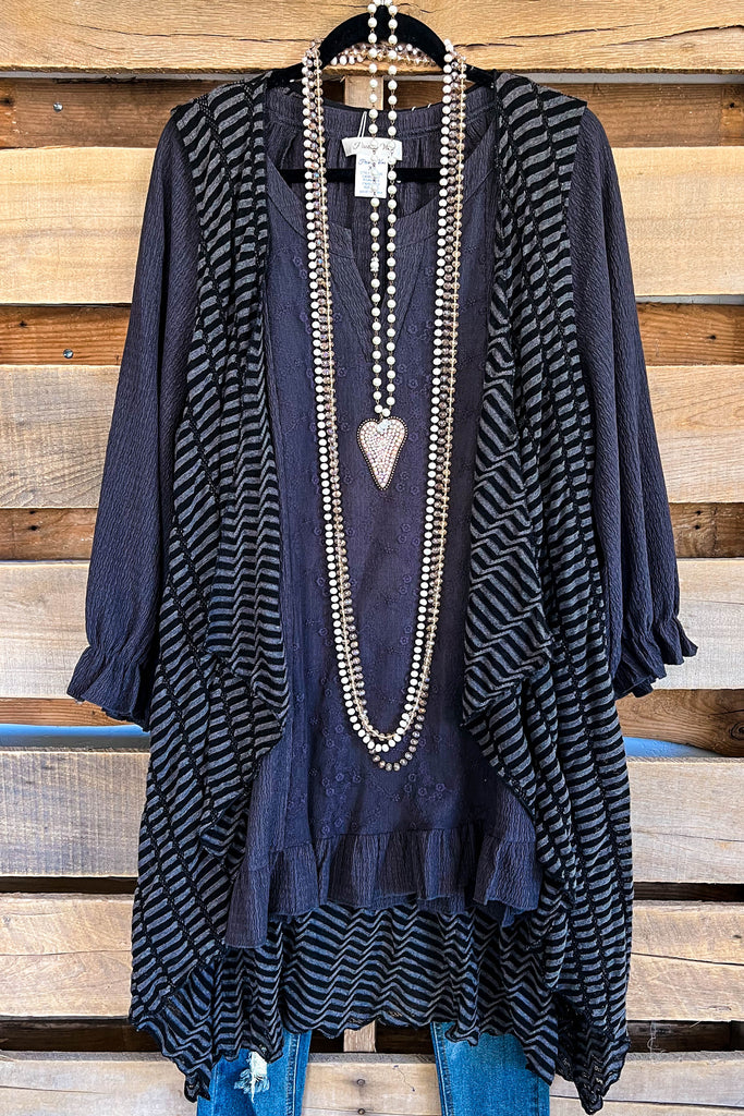 Collection Of Stripes Vest - Black - SALE