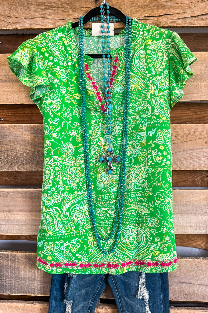 Unlimited Favor Top - Green - SALE