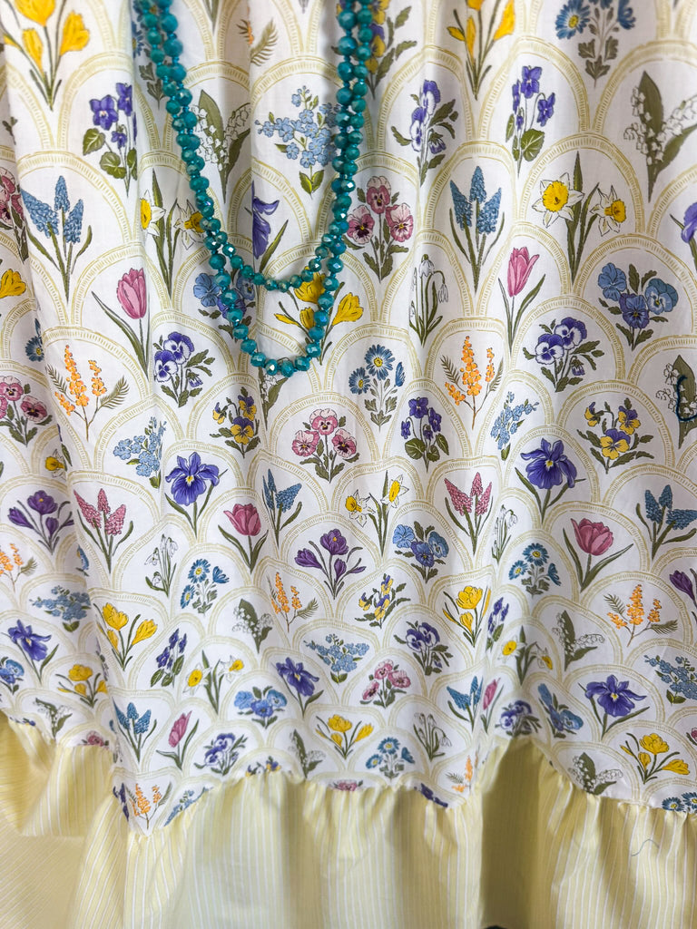 Wildflower Avenue Maxi Dress -Yellow - 100% COTTON