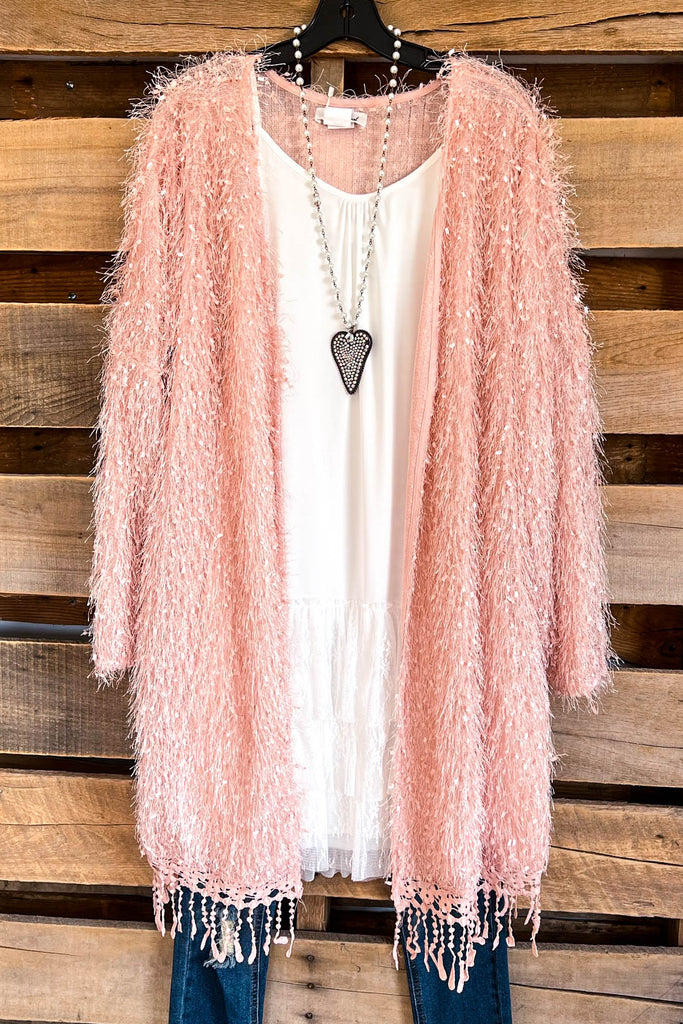 AHB EXCLUSIVE: When In Love Cardigan - Pink