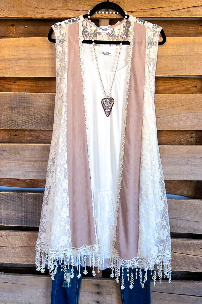 AHB EXCLUSIVE: Heart & Soul Vest - Mocha - SALE