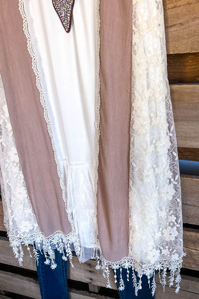 AHB EXCLUSIVE: Heart & Soul Vest - Mocha - SALE