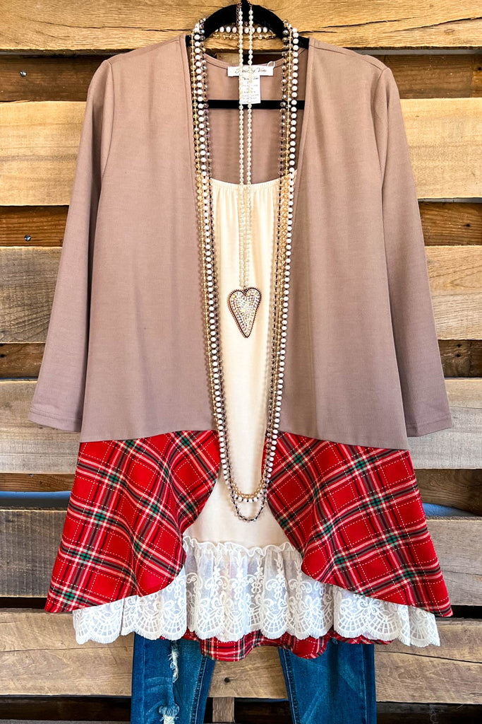 Relaxing Right Cardigan - Taupe - SALE