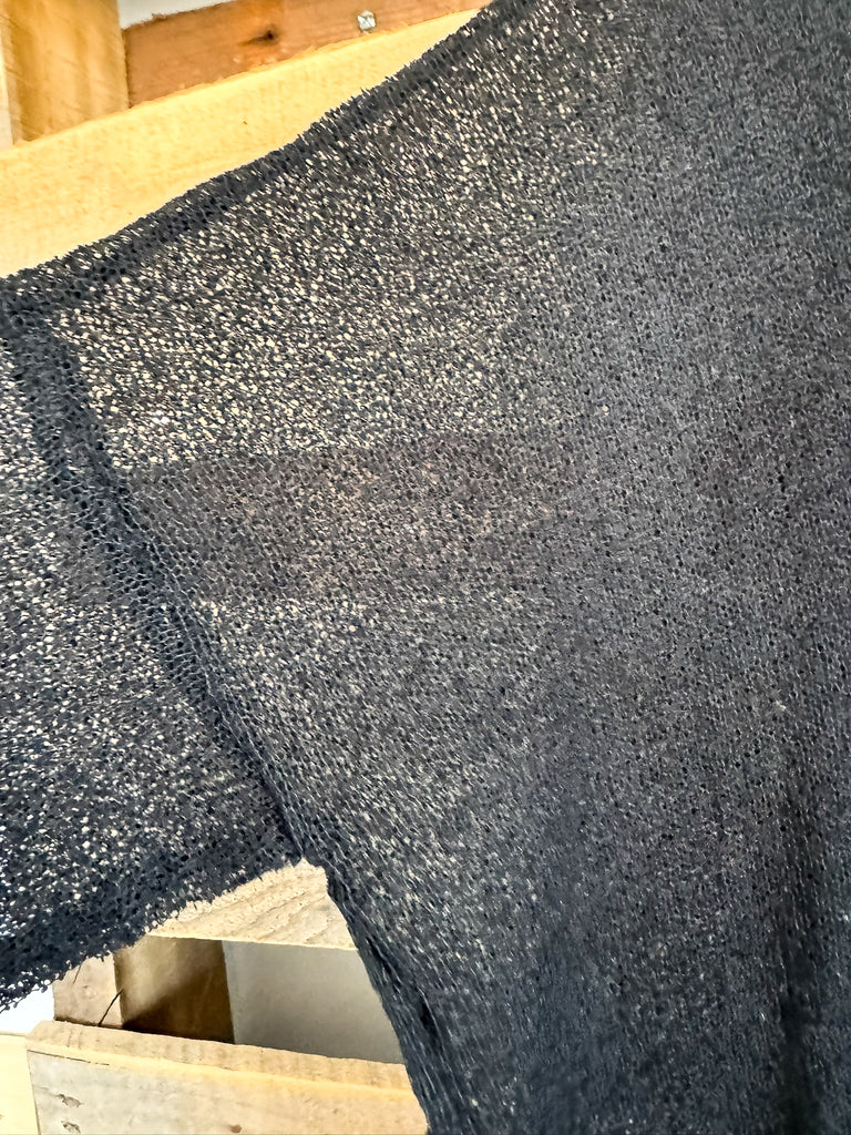 Sheer Bliss Oversized Sheer Top - Black