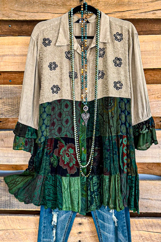 Birds Of A Feather Kimono - Black - 100% COTTON