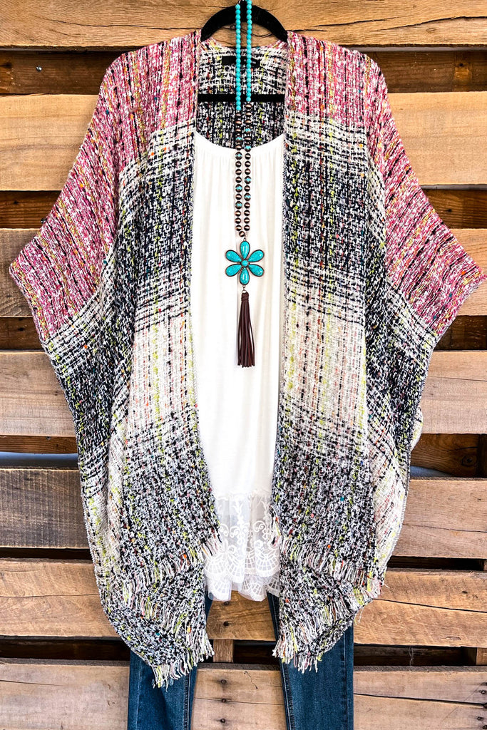 Right About You Shawl - Pink/Blue