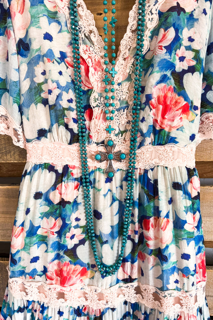 Florence Reverie Maxi Dress - Cobalt Blue