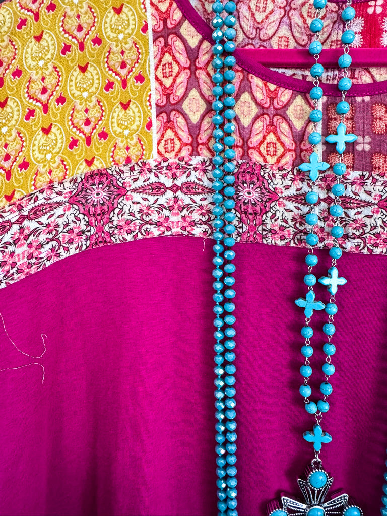 Happy Expectations Top - Fuchsia - 100% COTTON