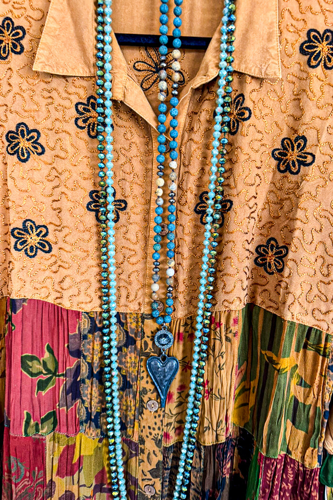 Spiced Smiles Blouse - Camel