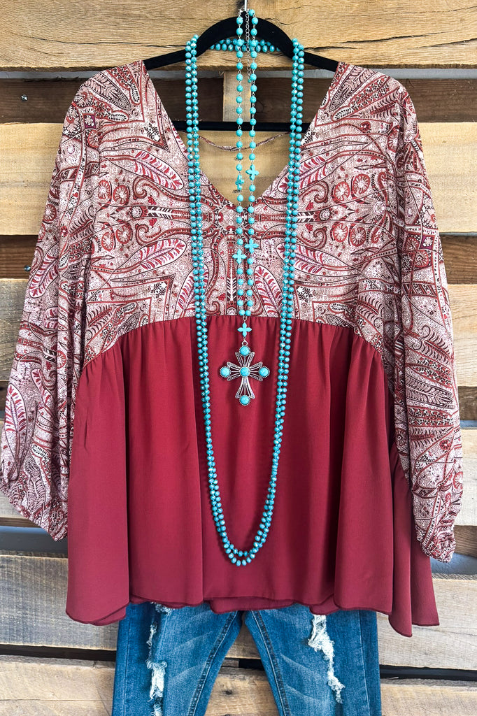 Precious Love Top - Rust