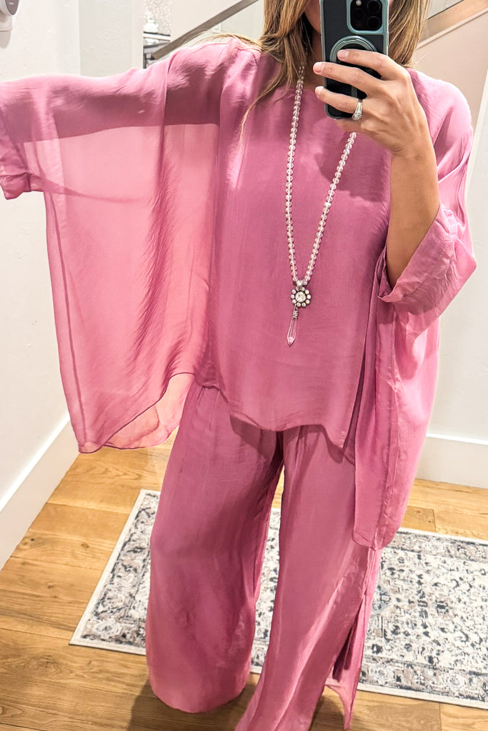 Milan Silk Blend Stretch Top – Made in Italy (Sold Separately)