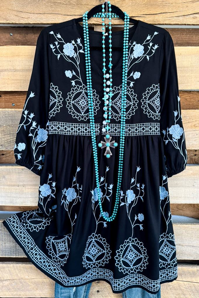 AHB EXCLUSIVE: Rose Garden Promises Dress - Navy