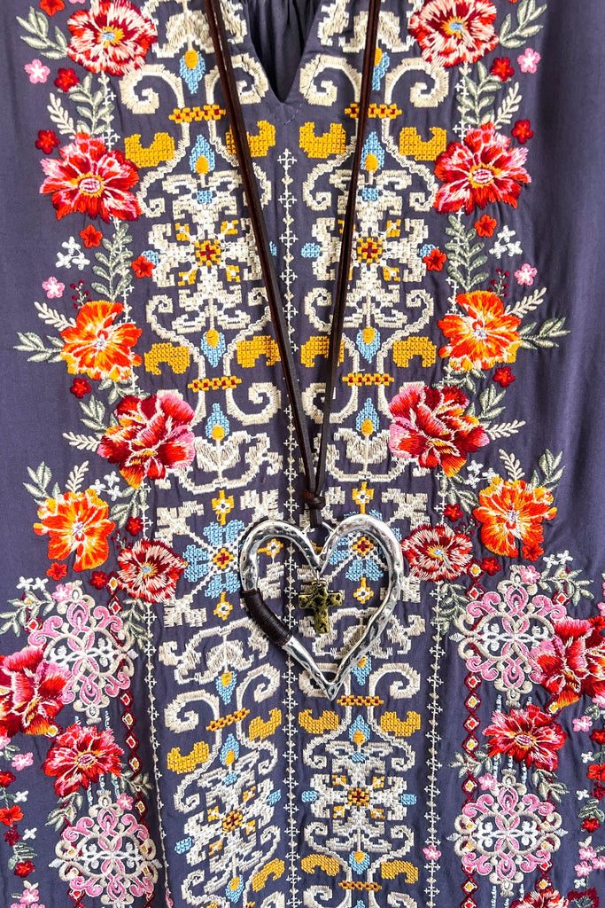 AHB EXCLUSIVE: Afternoon Delight Blouse - Charcoal - SALE