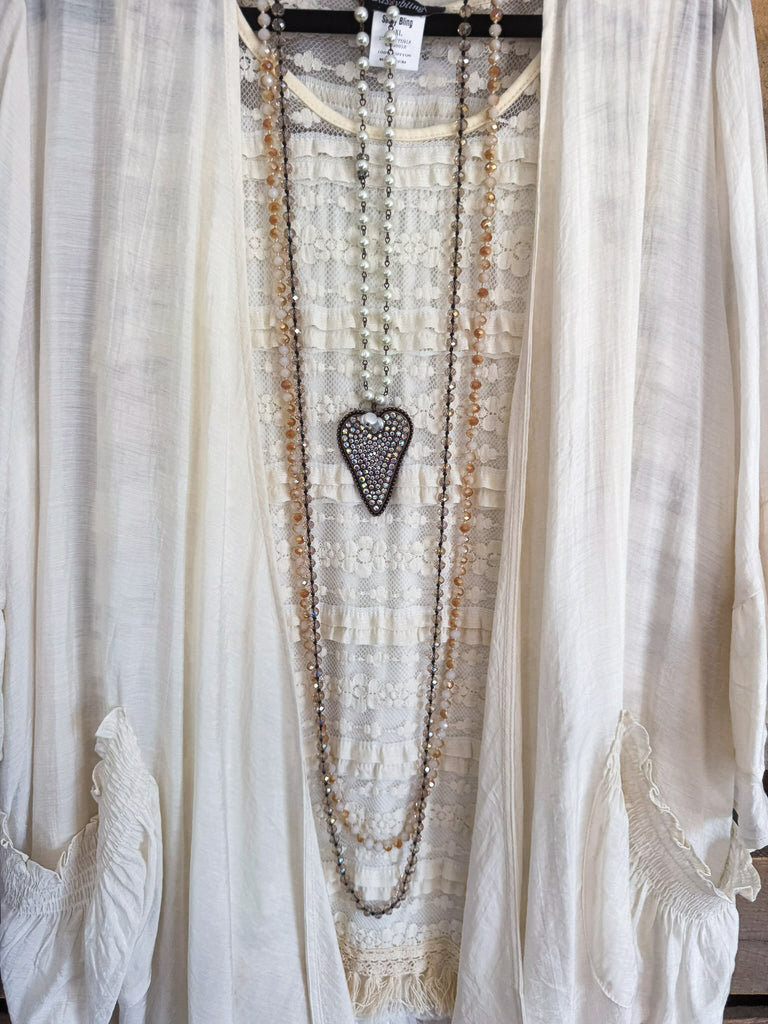 Whispers In The Wind Cardigan - Beige