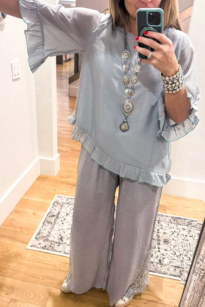 Everlasting Feelings Top - Gray