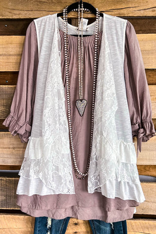 AHB EXCLUSIVE: All the Goodness in the World Kimono - Taupe/Leopard