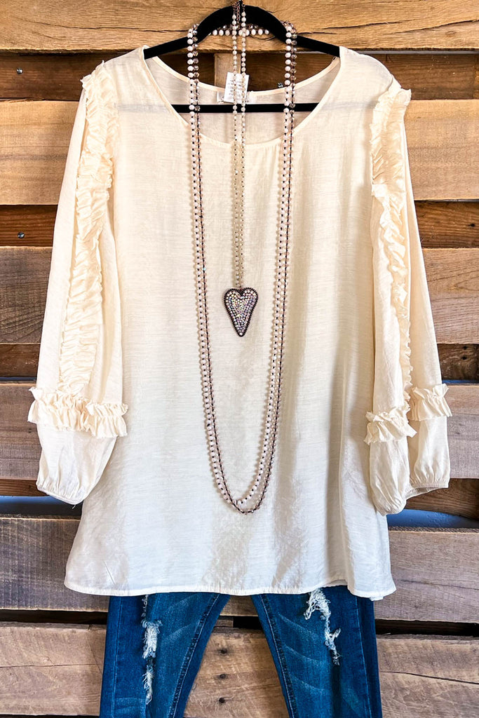 Fancy Visions Top - Beige