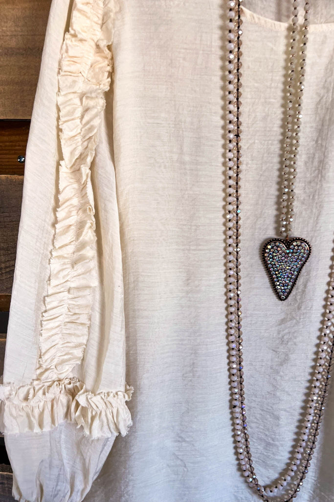 Fancy Visions Top - Beige