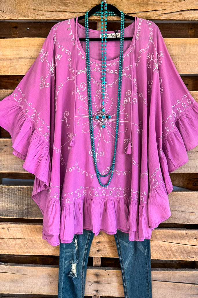 AHB EXCLUSIVE: Stories To Tell Poncho - Purple - 100% COTTON