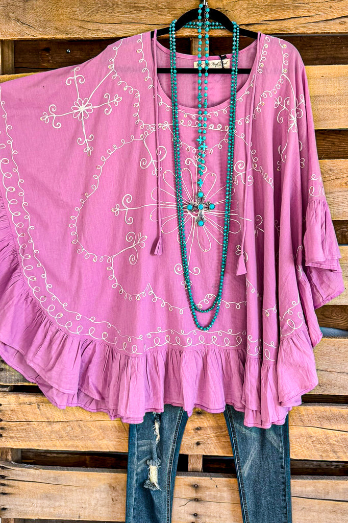 AHB EXCLUSIVE: Stories To Tell Poncho - Purple - 100% COTTON