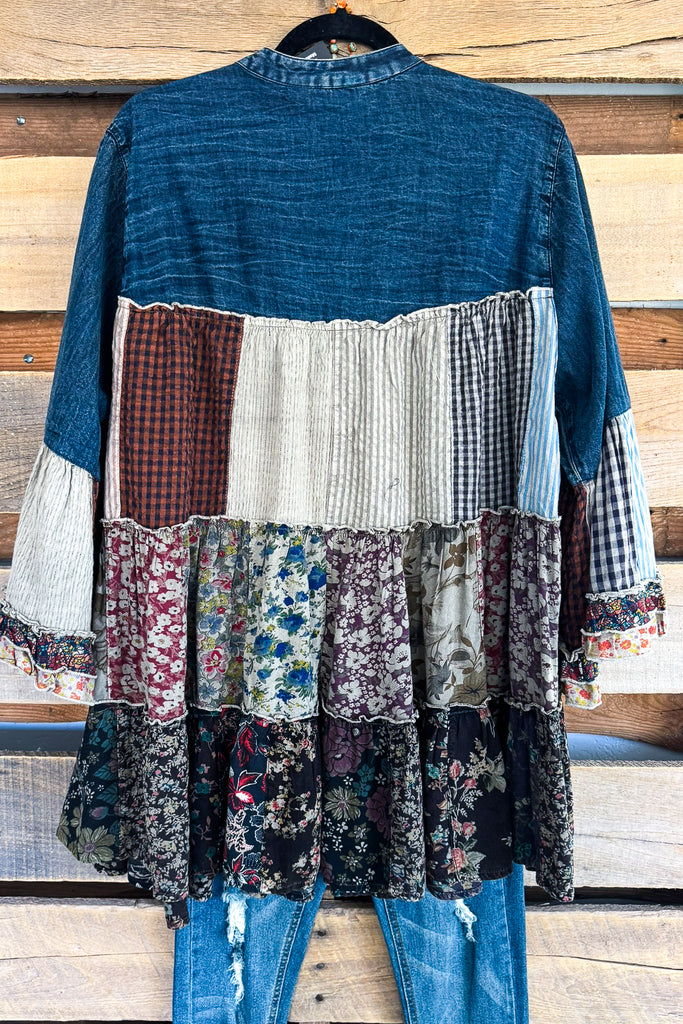 A Day With Friends Blouse - 100% Cotton - Vintage