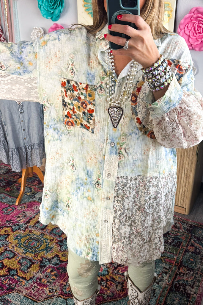 Confidence In Motion Tunic - 100% Cotton - Blue Sage Mist