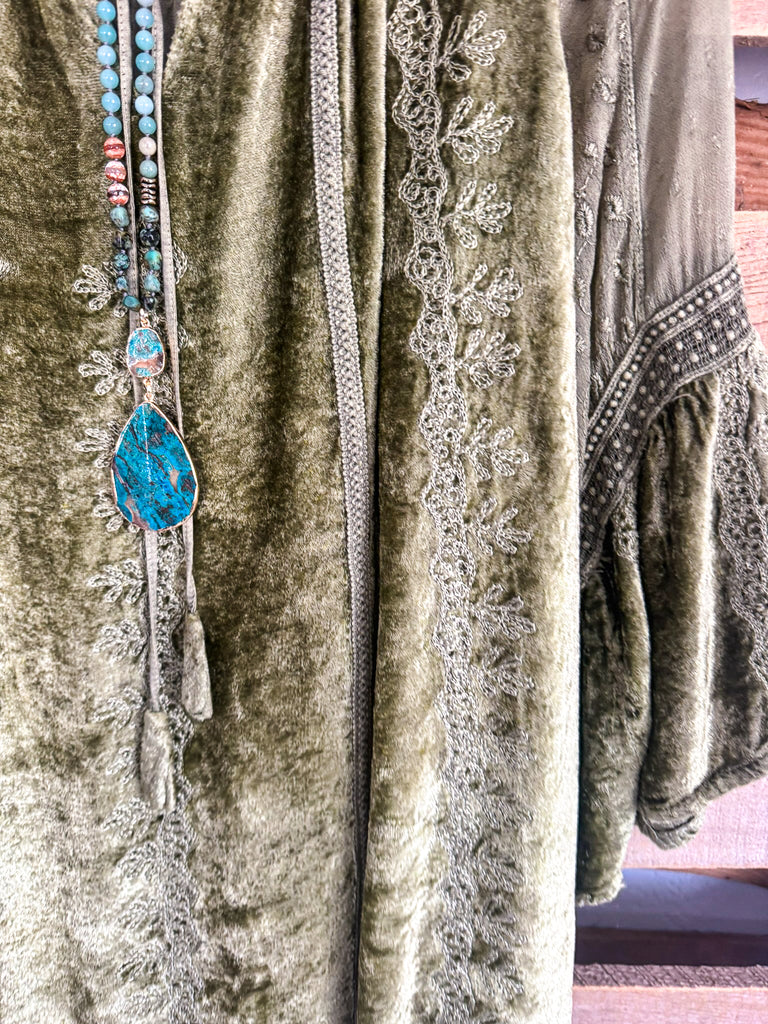 Finding Peace Tunic - Olive - SALE