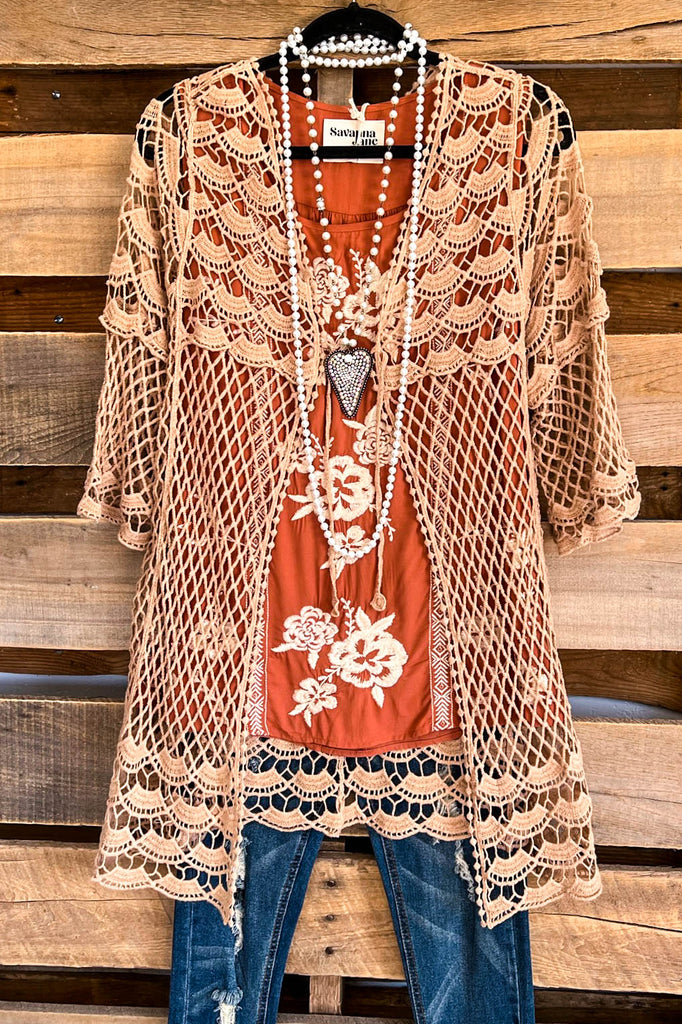 AHB EXCLUSIVE: The Chosen And Beautiful Cardigan - Taupe - 100% COTTON