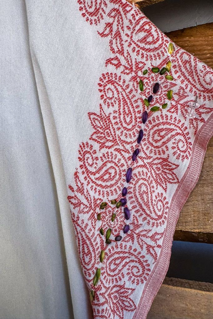 Imagination At Best Kimono - White/Watermelon - SALE