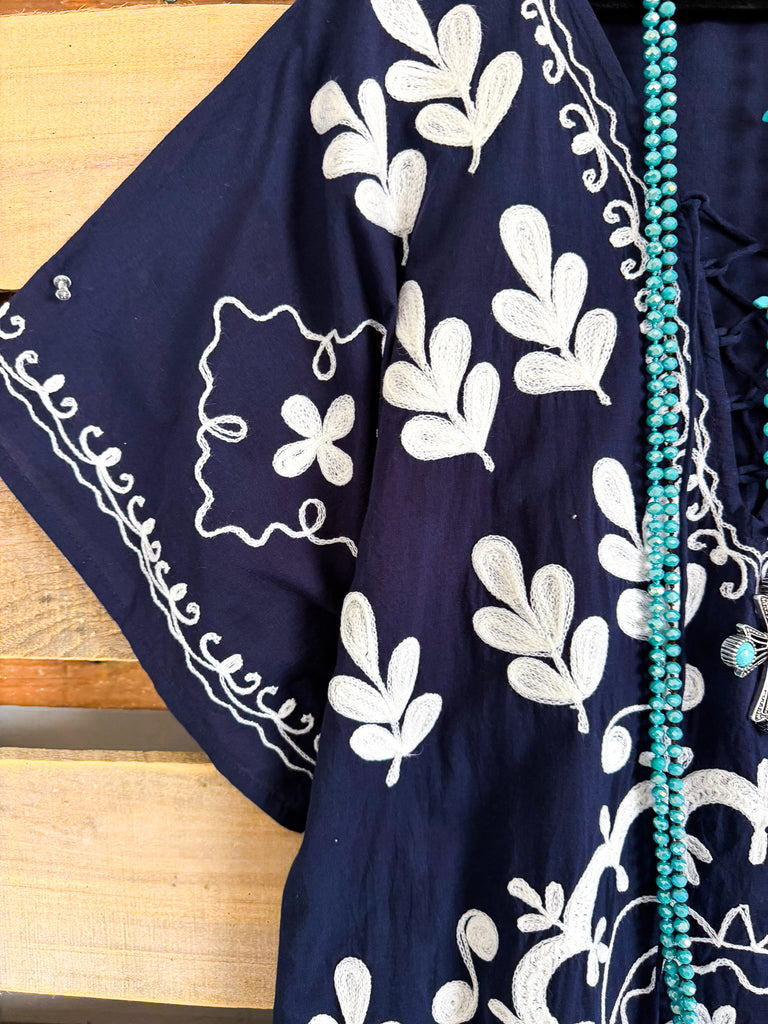 AHB EXCLUSIVE: Condition Of My Heart Oversized Dress - Navy - 100% COTTON