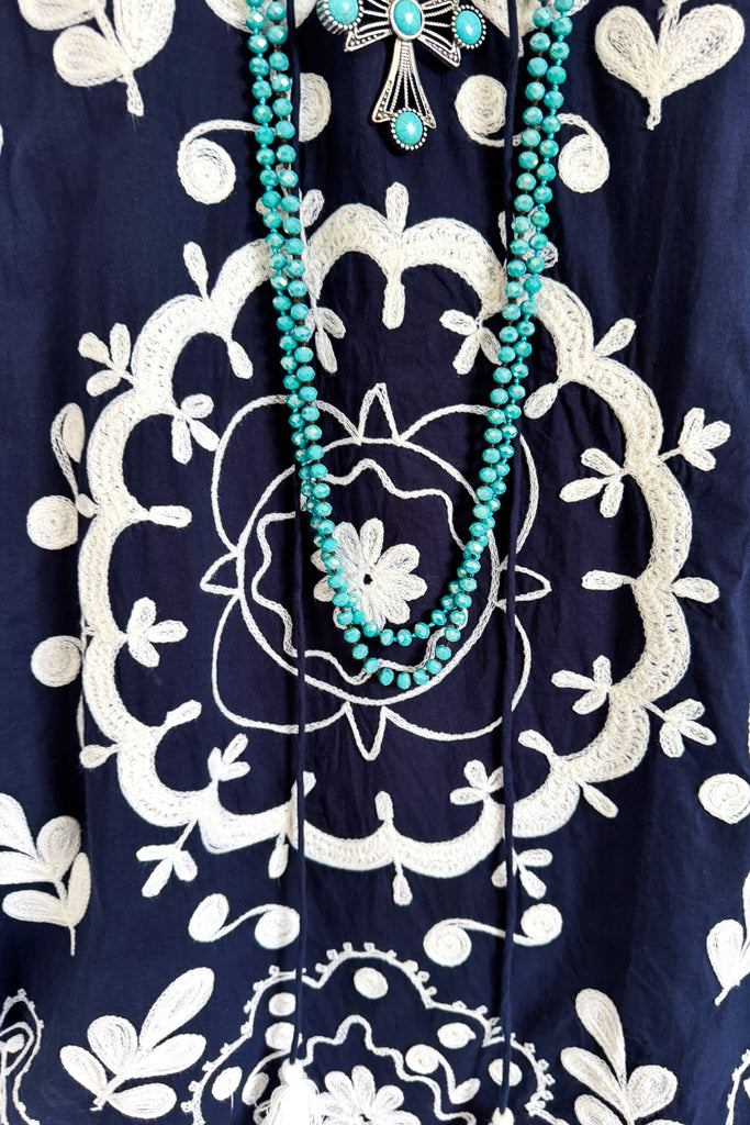 AHB EXCLUSIVE: Condition Of My Heart Oversized Dress - Navy - 100% COTTON