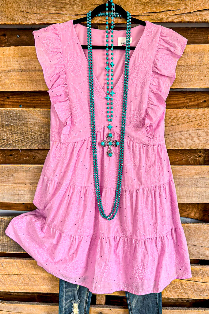 A-List Summer Dress - Lilac - 100% COTTON - SALE