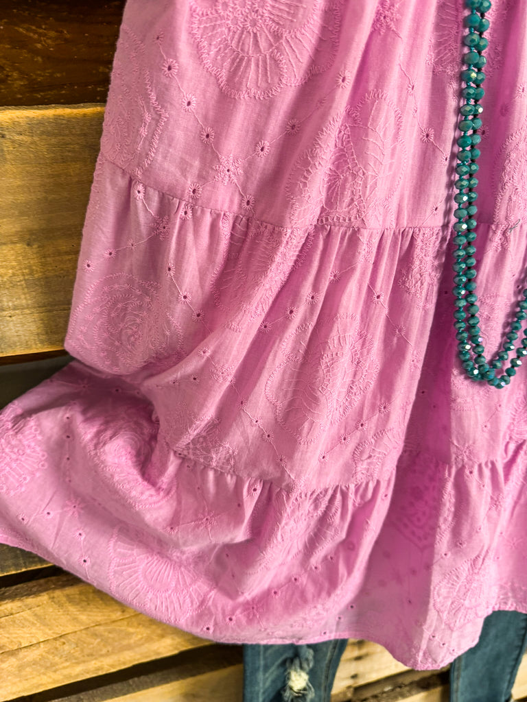 A-List Summer Dress - Lilac - 100% COTTON - SALE