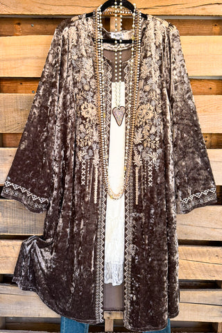 AHB EXCLUSIVE: Embracing Love Lace Cardigan - Beige/Leopard Rose