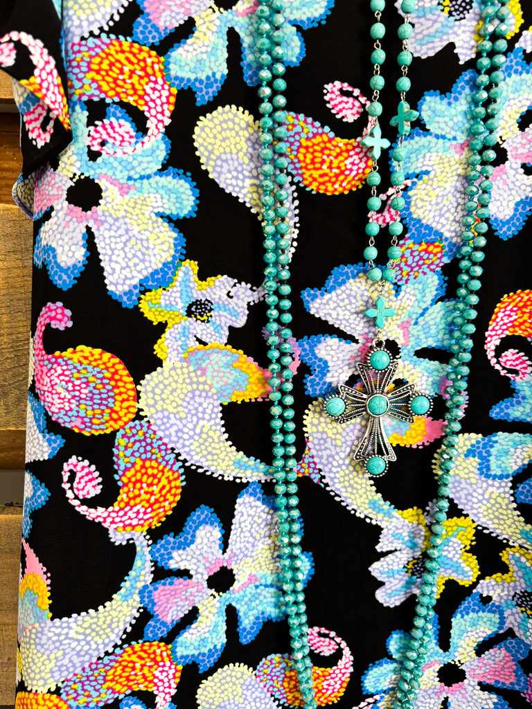 Visions Of Happiness Top - Black - SALE