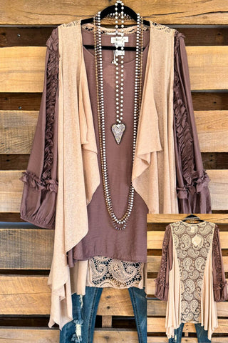 Painted Rose Tunic - Beige