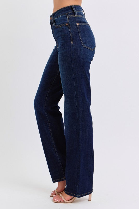 JUDY BLUE: Santa Fe High Waisted Jean - Dark Wash