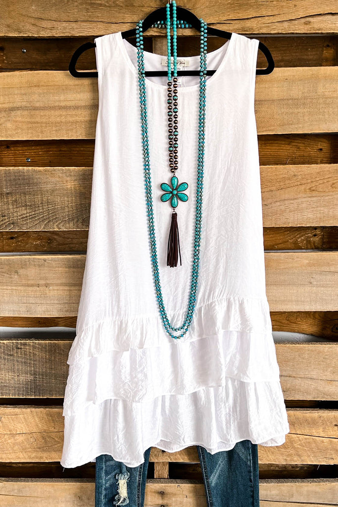 Lovely Evaluation Dress - White - SALE