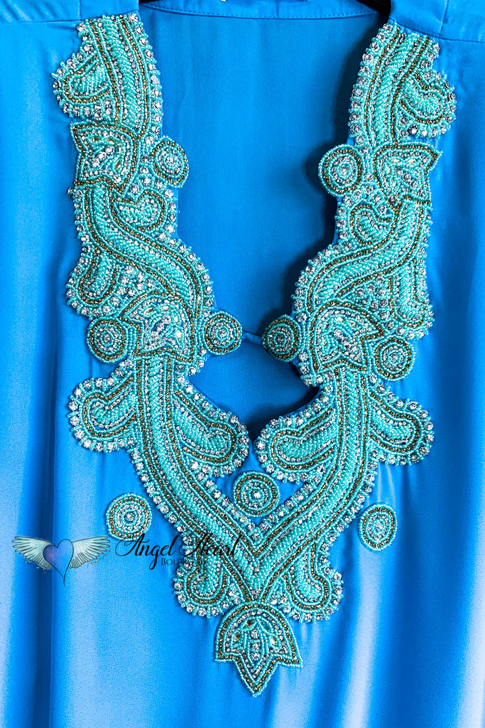 AHB EXCLUSIVE: Arabian Nights Blouse - Turquoise - SALE