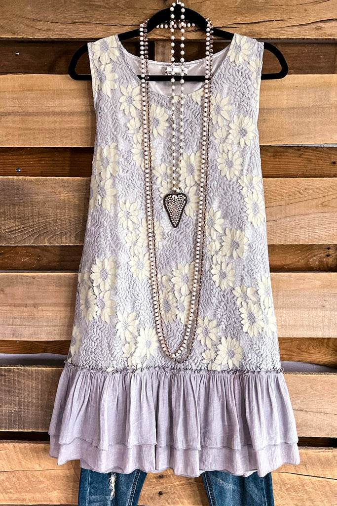 At First Sight Dress - Grey