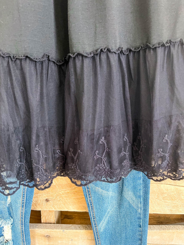 AHB EXCLUSIVE: Too Gone For Too Long Cami - Black