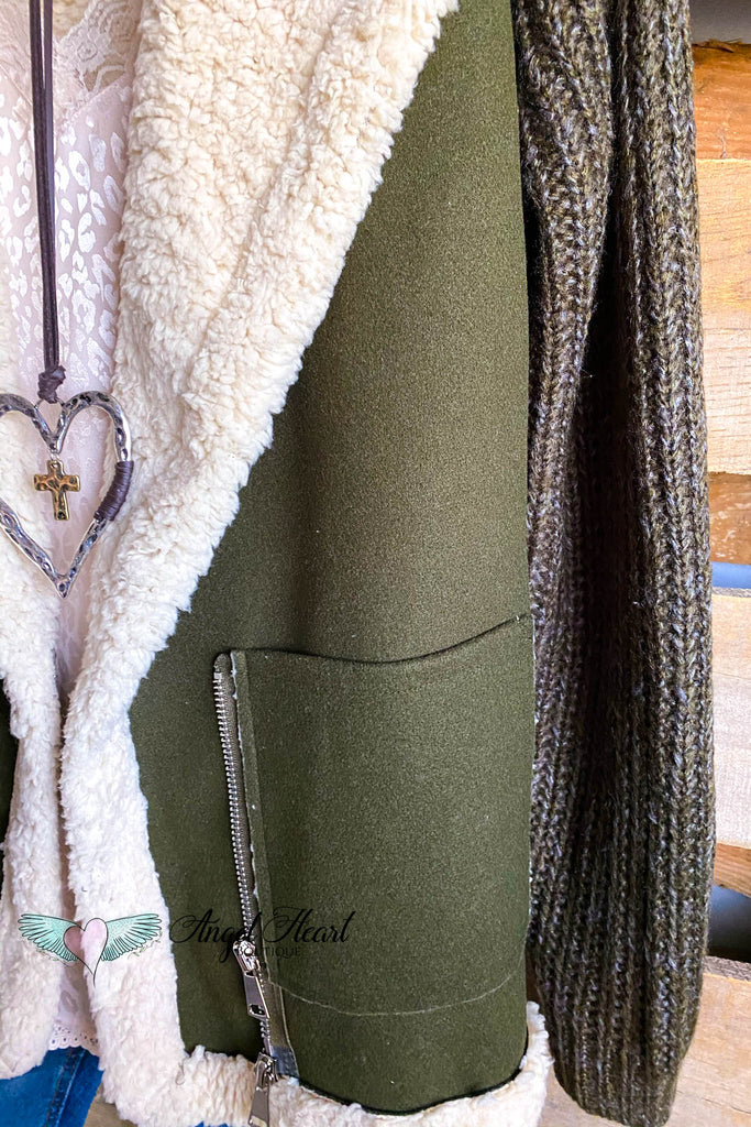 Winter Warmth Coat - Olive