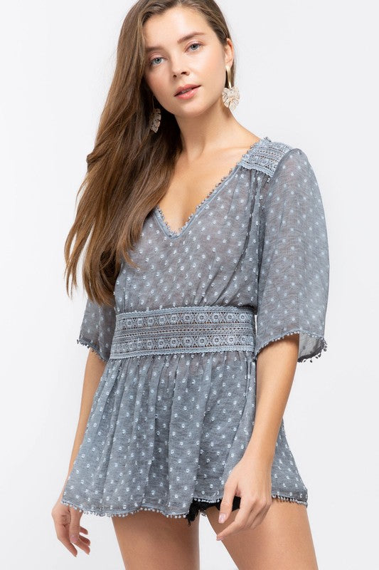 Summer Wonderland Top - Grey - SALE