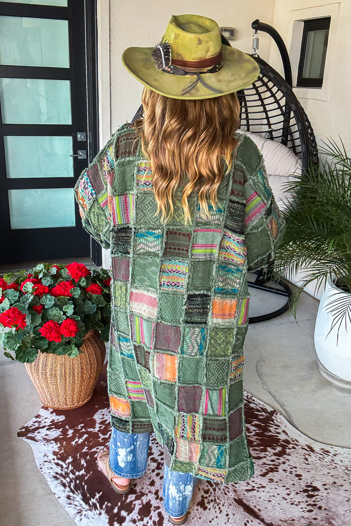 Patchwork of Many Colors Duster - 100% Cotton