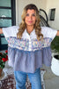 Morning Tide Glow Oversized Top - Cream