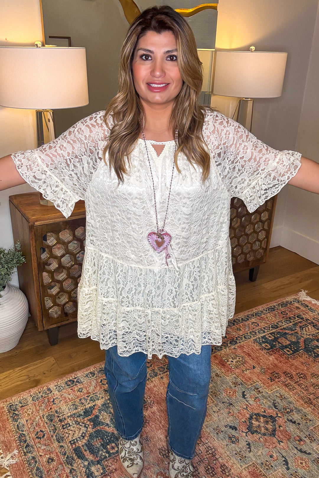 Vineyard Breeze Top - Beige