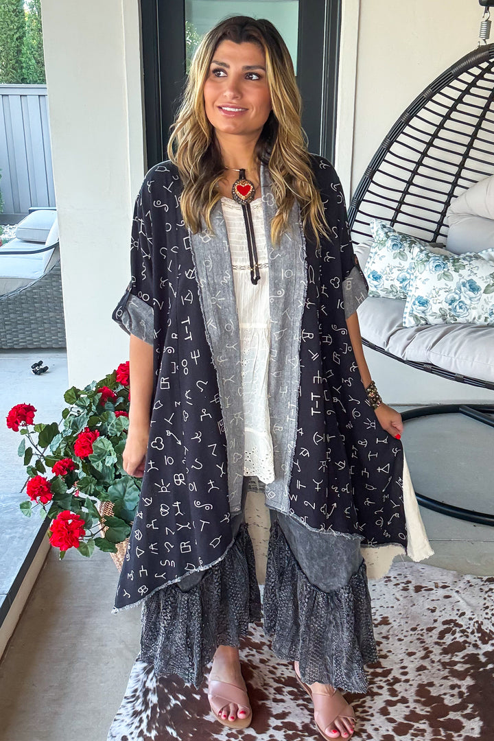 Go Rodeo Ranch Duster - 100% Cotton - Black