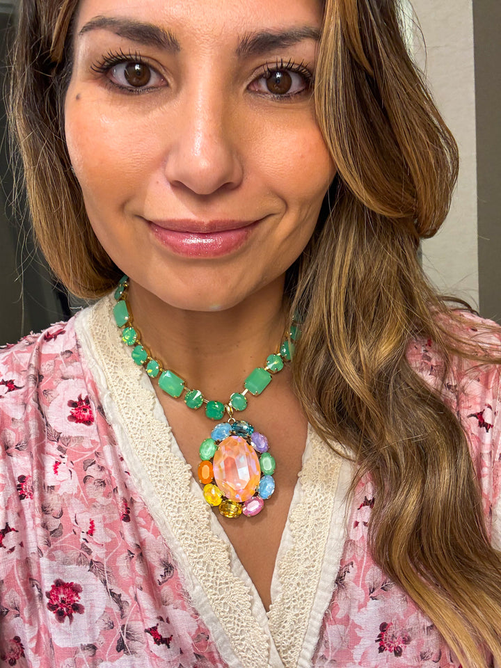 WAFA Concho Necklace - Mint