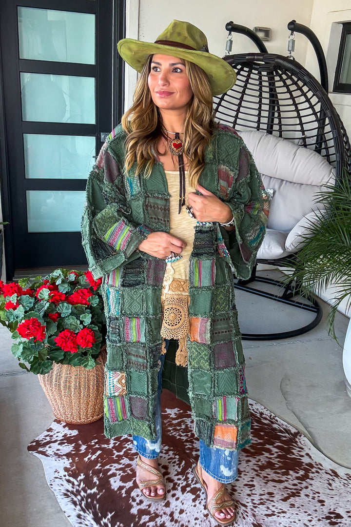 Patchwork of Many Colors Duster - 100% Cotton