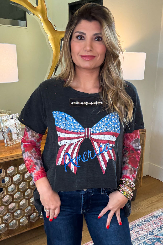 Proud to be an American Tee - 100% Cotton - Made in USA